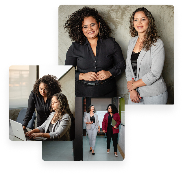 Andréia Martins e Jane Medeiros